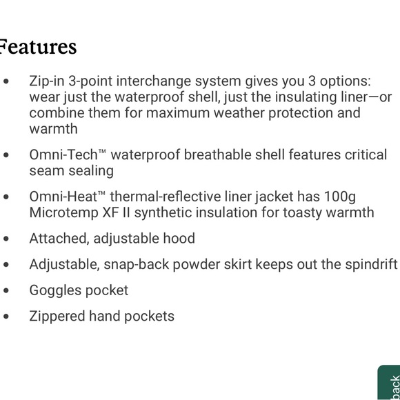 Columbia waterproof Alpine Alliance III Interchangeable 3-in1 Winter Snow Jacket - Picture 14 of 14